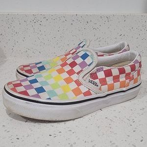 VANS checkered slides